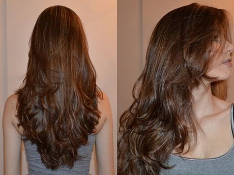 Corte longo de cabelo feminino