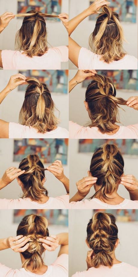Penteados para cabelos curtos simples e facil