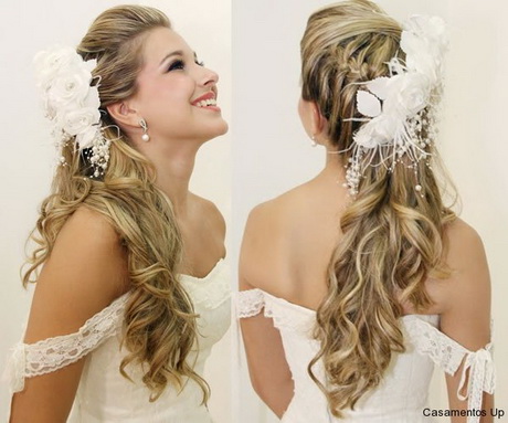 Fotos de penteados para noivas cabelos longos