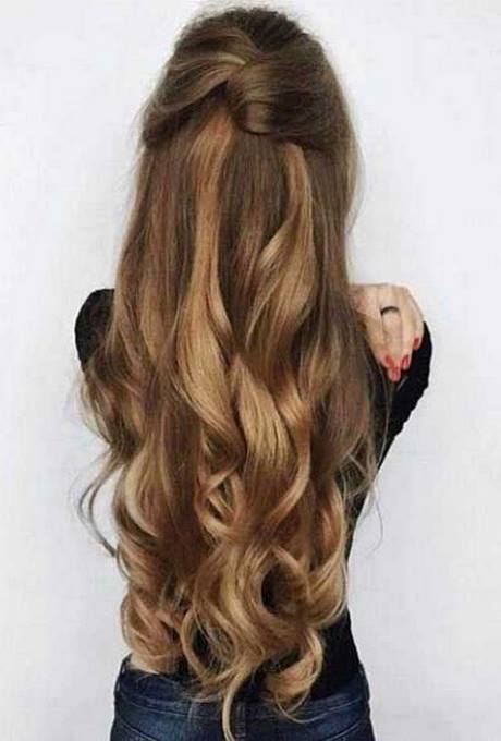 Penteados simples em cabelos longos