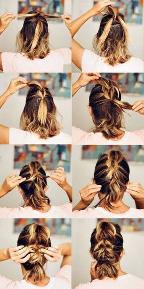 Penteados simples para cabelos curtos passo a passo