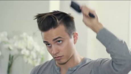 Penteados masculinos com secador