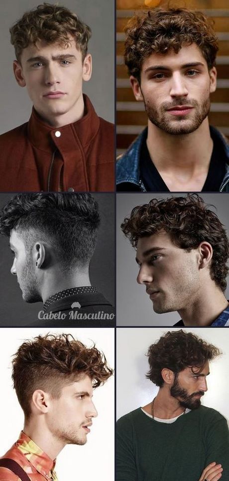 Penteados para cabelos cacheados curtos homens