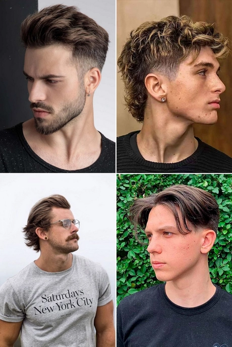 Corte de cabelo liso masculino 2024