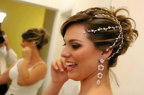 Penteados para cabelos curtos de noivas